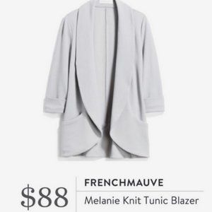Stitch Fix French Mauve Gray Knit Blazer